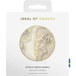 IDEAL OF SWEDEN Trådløs Qi-oplader - Sparkle Greige Marble -Husholdning butik 70884a8a 21ca 4a80 9f96 57b59606a6b2