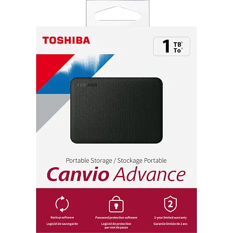 Toshiba Advance 1TB - Sort 8 Toshiba Advance 1TB - Sort - Billede 6