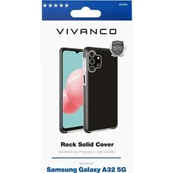 Vivanco Samsung Galaxy A32 5G Rock Solid Cover - Clear/Black