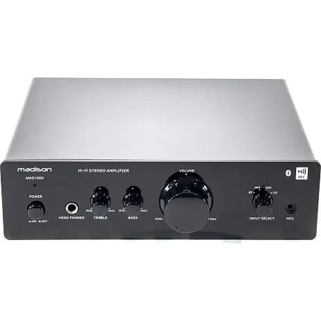 Madison MAD1000 HI-FI Forstærker Med Bluetooth 2x50 Watt. 3 Madison MAD1000 HI-FI Forstærker Med Bluetooth 2x50 Watt.