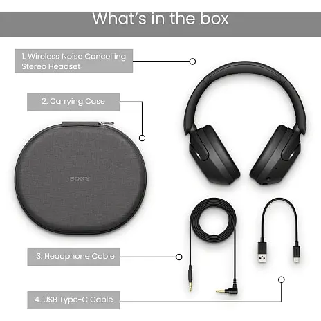 Sony WH-XB910N EXTRA BASS™ Trådløse Hovedtelefoner Med Støjreduktion - Sort 9 Sony WH-XB910N EXTRA BASS™ Trådløse Hovedtelefoner Med Støjreduktion - Sort - Billede 7