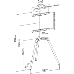 Nedis Tv-gulvstativ Sort/Bøg 50-65" 32 Nedis Tv-gulvstativ Sort/Bøg 50-65" -Husholdning butik 765b3820 9bcc 4d7f b71d dbee0c6b9ce0