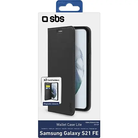 SBS Samsung S21 FE Wallet Cover - Sort 4 SBS Samsung S21 FE Wallet Cover - Sort - Billede 2
