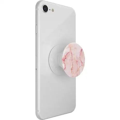 PopSockets Aftageligt Greb Med Standerfunktion - Rose Marble 6 PopSockets Aftageligt Greb Med Standerfunktion - Rose Marble - Billede 4