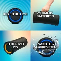 Sony SRS-XG300B Bærbar Højttaler - Sort 11 Sony SRS-XG300B Bærbar Højttaler - Sort -Husholdning butik 80f046305e9263227d76e65003044561