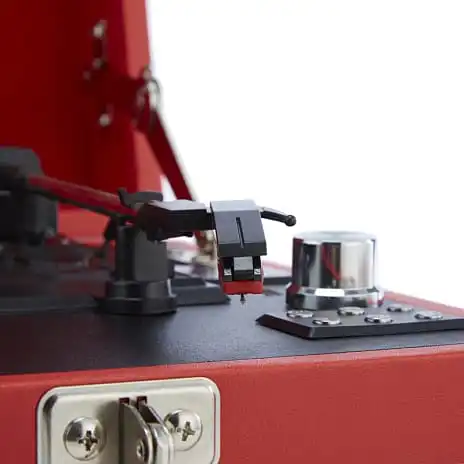 GPO Retro GPO ATTACHÉ Pladespiller - Rød 6 GPO Retro GPO ATTACHÉ Pladespiller - Rød - Billede 4