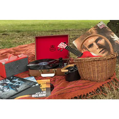 GPO Retro GPO ATTACHÉ Pladespiller - Rød 7 GPO Retro GPO ATTACHÉ Pladespiller - Rød - Billede 5