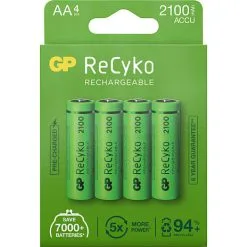 GP ReCyko Accu 4-pak AA 2100mAh Genopladelige Batterier