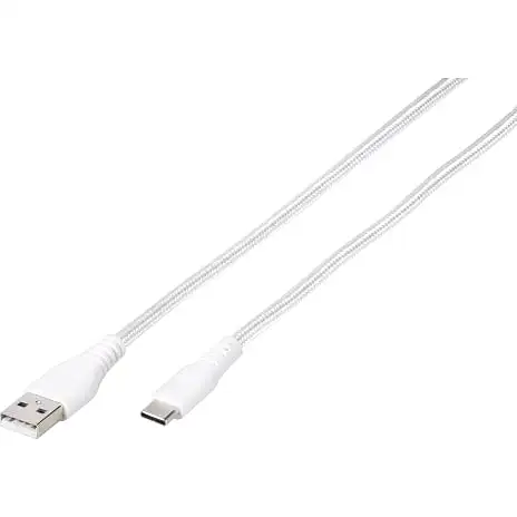 Vivanco Longlife USB-C/-A 2.0 Kabel 2,5 M - Hvid 4 Vivanco Longlife USB-C/-A 2.0 Kabel 2,5 M - Hvid - Billede 2