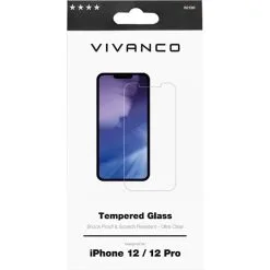 Vivanco Apple IPhone 12/12 Pro 2020 Flat 2D 9H Tempered Glass