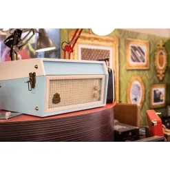 GPO Retro GPO BERMUDA Pladespiller - Blå -Husholdning butik 8543772b092a2cd9632947e693af2002