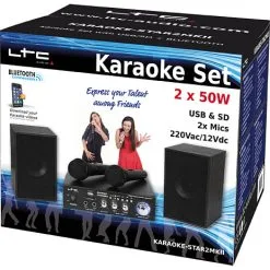 LTC Karaoke Sæt Med 2 X Mikrofoner -Husholdning butik 892133f8 e8a4 4292 bdcb 793c6ed5eb38