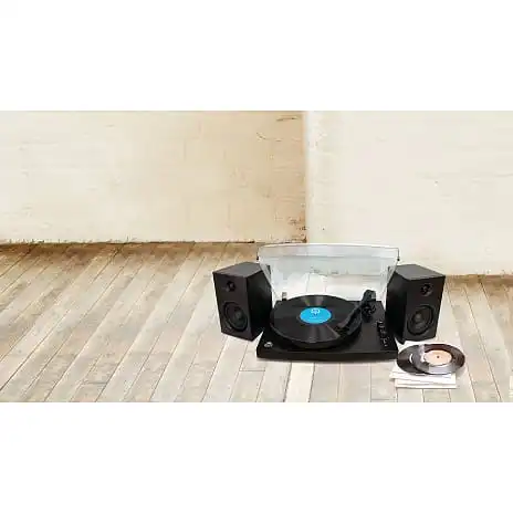 GPO Retro GPO Piccadilly Pladespiller Og Højttaler Sæt Sort 5 GPO Retro GPO Piccadilly Pladespiller Og Højttaler Sæt Sort - Billede 3