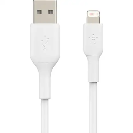 Belkin Boost Charge Lightning Til USB-A Kabel PVC 1 Meter - Hvid 3 Belkin Boost Charge Lightning Til USB-A Kabel PVC 1 Meter - Hvid