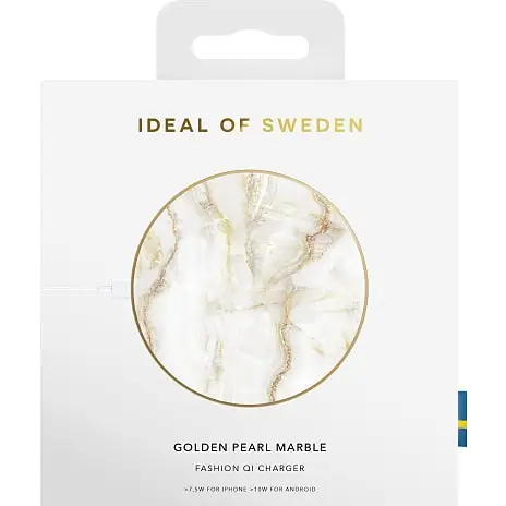 IDEAL OF SWEDEN Trådløs Qi-oplader - Golden Pearl Marble 5 IDEAL OF SWEDEN Trådløs Qi-oplader - Golden Pearl Marble - Billede 3