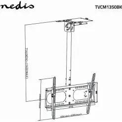 Nedis Tv-Loftbeslag Vipbar 42-65" - 45 Kg. -Husholdning butik 9a19df418a02e1ba919ca721f5b38584