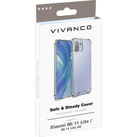Vivanco Xiaomi Mi 11 Lite Safe & Steady Clear Cover 3 Vivanco Xiaomi Mi 11 Lite Safe & Steady Clear Cover