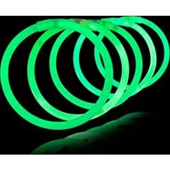 Party4Fun Knæklys Armbånd Ensfarvede 100 Stk Grøn