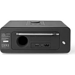 Nedis Internet Radio Med FM/DAB+/Bluetooth Sort/Sølv -Husholdning butik 9f898b4df389398c2bab705060ea3eab