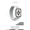 Puro Apple Watch Nylon Rem 42-44mm - Hvid