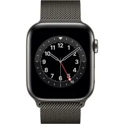 Apple Watch S6 GPS+Cellular 44mm Graphite Stainless Steel Case - Graphite Milanese Loop