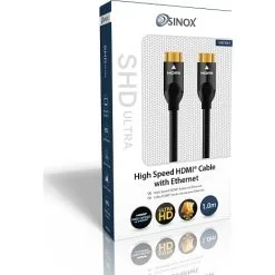 Sinox ULTRAHD HDMI Med Ethernet-kabel - 1 Meter -Husholdning butik a865ead7 8a56 430f a87e f9067226cc15