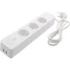 Deltaco Smart Stikdåse Med 3 Stik Og 2 USB-porte - Hvid -Husholdning butik a871d893192800b9823a23186ebbb61d