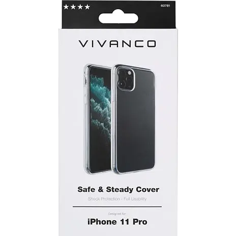 Vivanco Flex Back Cover IPhone 11 Pro - Transparent 4 Vivanco Flex Back Cover IPhone 11 Pro - Transparent - Billede 2