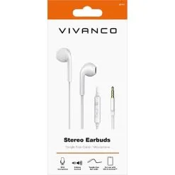 Vivanco Headset In Ear Eggshape Design - Hvid