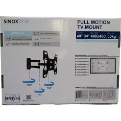 Sinox One SOB0158 Dreje Vægbeslag Til 40-84" TV, Sort -Husholdning butik af0f6d74 2374 4d6e bf7f 4fa1e1a2ab27
