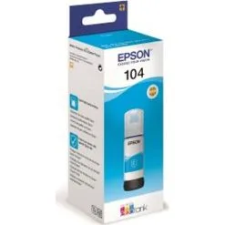 Epson® T104 Cyan EcoTank Ink Printerblæk - Blå