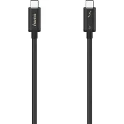 HAMA USB-C Thunderbolt-3 Kabel 40 Gbit/s 5K 0,5 Meter