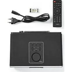 Nedis Internet Radio Med FM/DAB+/Bluetooth Sort/Sølv -Husholdning butik b50361eef204961720c7da3a5ae13120