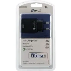 SINOX SXI721-B 220Volt - 3A Lynlader - Sort -Husholdning butik b5fb02e9 73d7 46db 8462 a1d77f1abee3