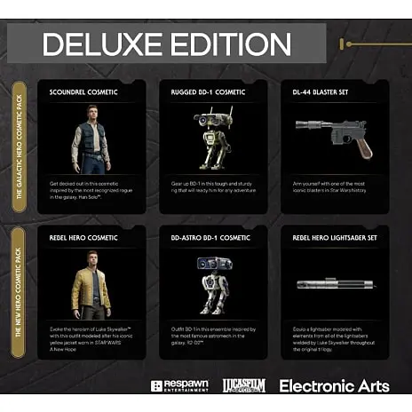 Andre Mærker PS5: Star Wars Jedi Survivor DeLuxe 4 Andre Mærker PS5: Star Wars Jedi Survivor DeLuxe - Billede 2