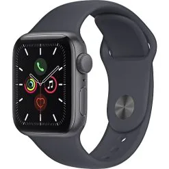 Apple Watch SE GPS 44mm Space Grey Alu Case Og Midnight Sport Band
