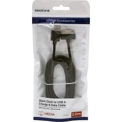 Sinox One Apple 30-pin Kabel 2 Meter - Sort 7 Sinox One Apple 30-pin Kabel 2 Meter - Sort -Husholdning butik ba99bdc5 a330 4163 9e71 2fbe6ffad759