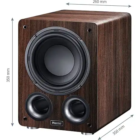 Magnat Alpha RS 8 Aktiv Subwoofer Mokka 7 Magnat Alpha RS 8 Aktiv Subwoofer Mokka - Billede 5