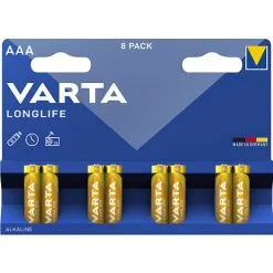 Varta Longlife AAA Batterier 8-pak