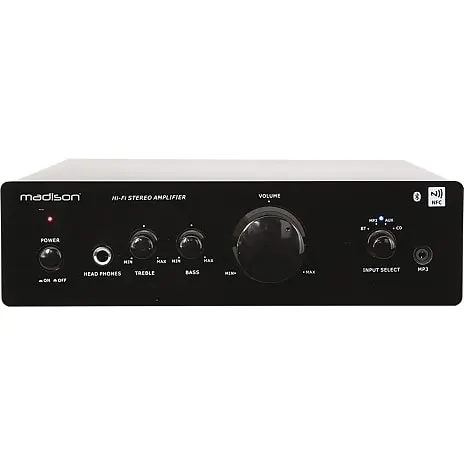 Madison MAD1000 HI-FI Forstærker Med Bluetooth 2x50 Watt. 5 Madison MAD1000 HI-FI Forstærker Med Bluetooth 2x50 Watt. - Billede 3