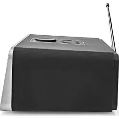 Nedis Internet Radio Med FM/DAB+/Bluetooth Sort/Sølv -Husholdning butik bf187a09d4c9f3a77d80dce1cfa6fecb