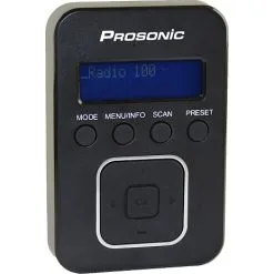 Prosonic DR40 DAB+/FM Lommeradio Med Tre Lysniveauer I Skærmen