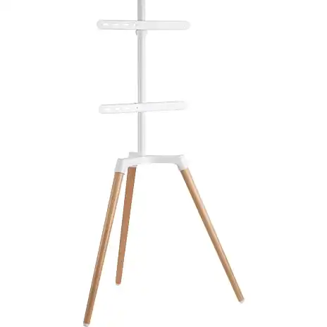 Sinox Tripod SWB7210 Justerbar TV Gulvstand Til 50"- 65" - Hvid/træ 3 Sinox Tripod SWB7210 Justerbar TV Gulvstand Til 50"- 65" - Hvid/træ