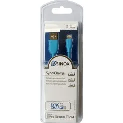 SINOX SXI2502MFI-BL Ladekabel - Blå -Husholdning butik c649fc56 36dc 481a bacb 53f5fb76cd2f