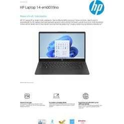 HP 14" Laptop 14-EM0039NO -Husholdning butik c680484a93f5283b99fc553cc383a86b