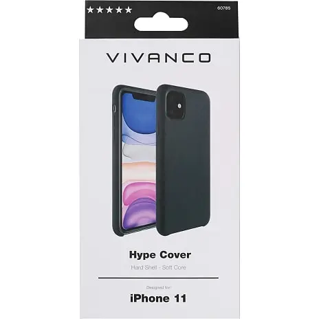 Vivanco Silicone Back Case IPhone 11 - Sort 4 Vivanco Silicone Back Case IPhone 11 - Sort - Billede 2