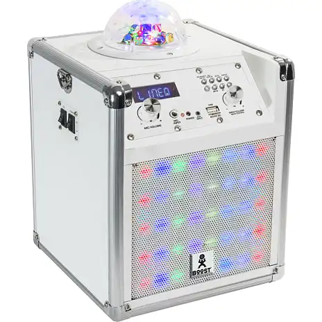 Boost Karaoke Festhøjtaler Med Diskolys (Hvid) 3 Boost Karaoke Festhøjtaler Med Diskolys (Hvid)