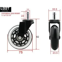 L33T Gamer Hjul Sæt á 5 Stk. - Grøn -Husholdning butik c8dc2c5f 41c7 49aa 98e0 578d4fadb273