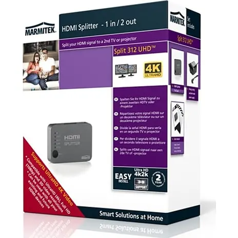 Marmitek 8255 Split 312 HDMI Splitter 1 Til 2 7 Marmitek 8255 Split 312 HDMI Splitter 1 Til 2 - Billede 5