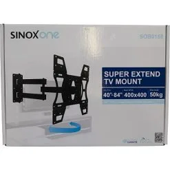 Sinox One SOB0158 Dreje Vægbeslag Til 40-84" TV, Sort -Husholdning butik ccd39d69 40d9 4b85 bfe9 33c69b283c10